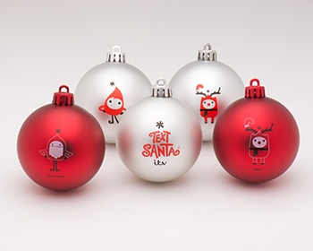 Printed Christmas Baubles