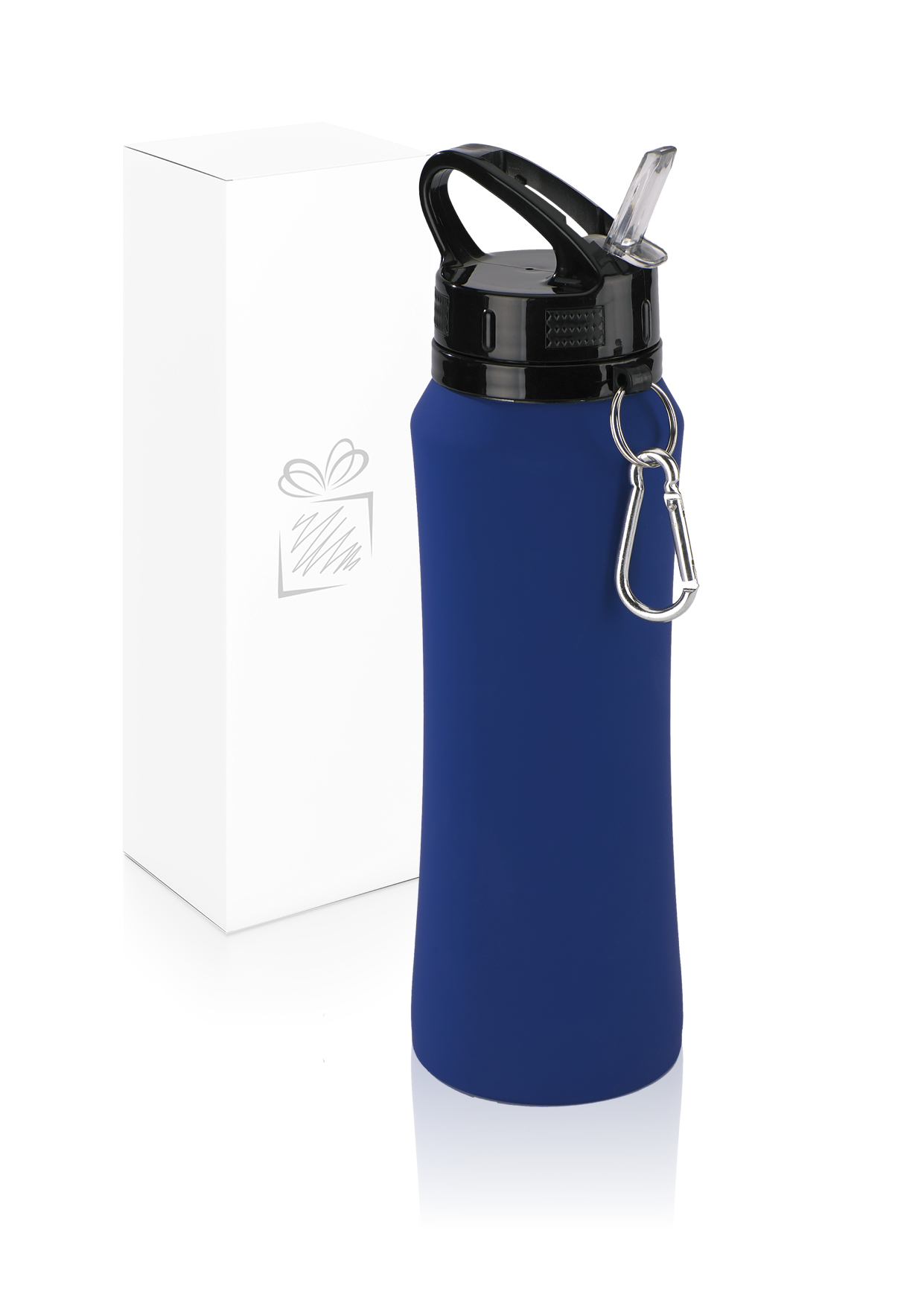 Personalised PAINTURISSIMO WATER BOTTLE WITH METAL HOOK 700ML