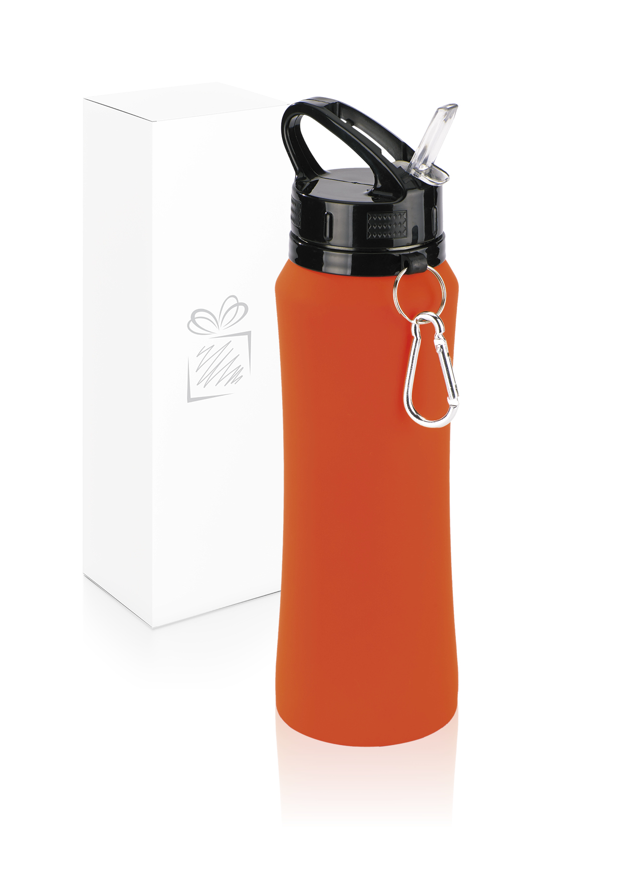 Corporate PAINTURISSIMO WATER BOTTLE WITH METAL HOOK 700ML