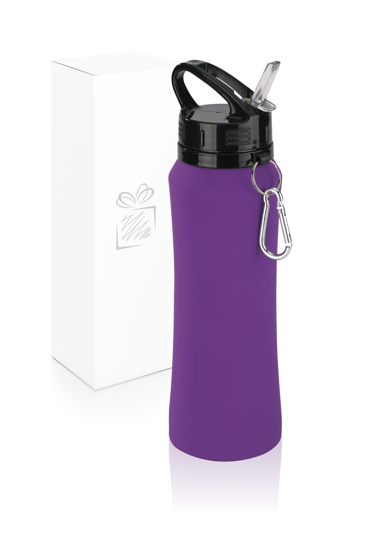 Business PAINTURISSIMO WATER BOTTLE WITH METAL HOOK 700ML