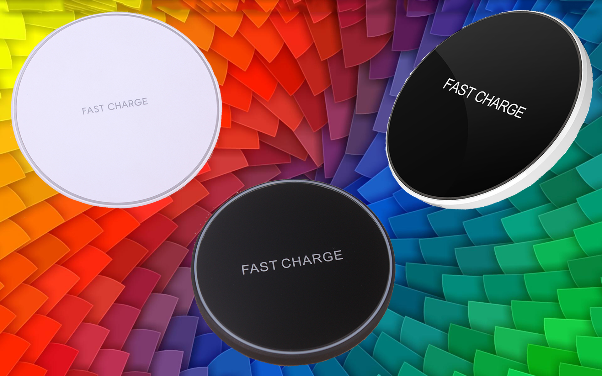 Business Wireless Qi charger round