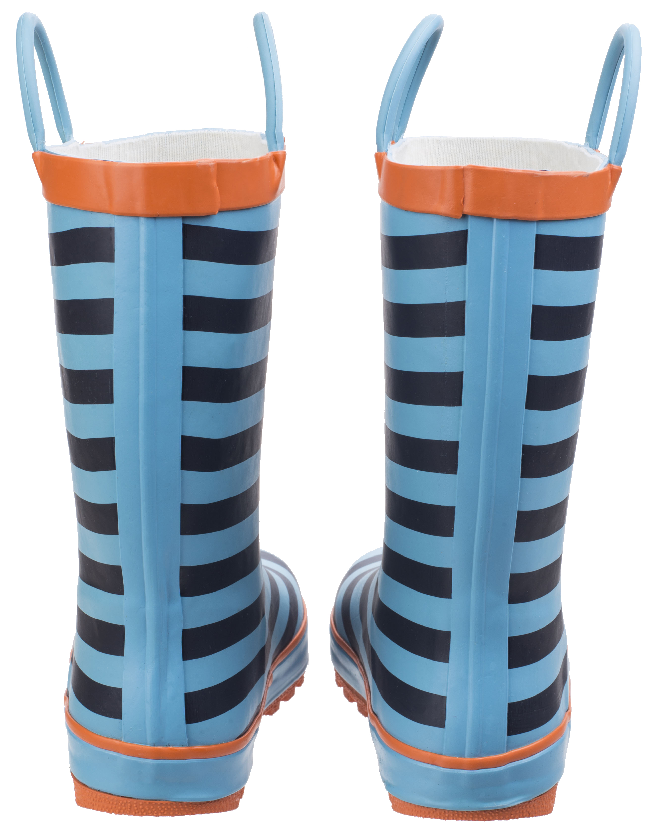 Printed Children Stripy Wellington Boots