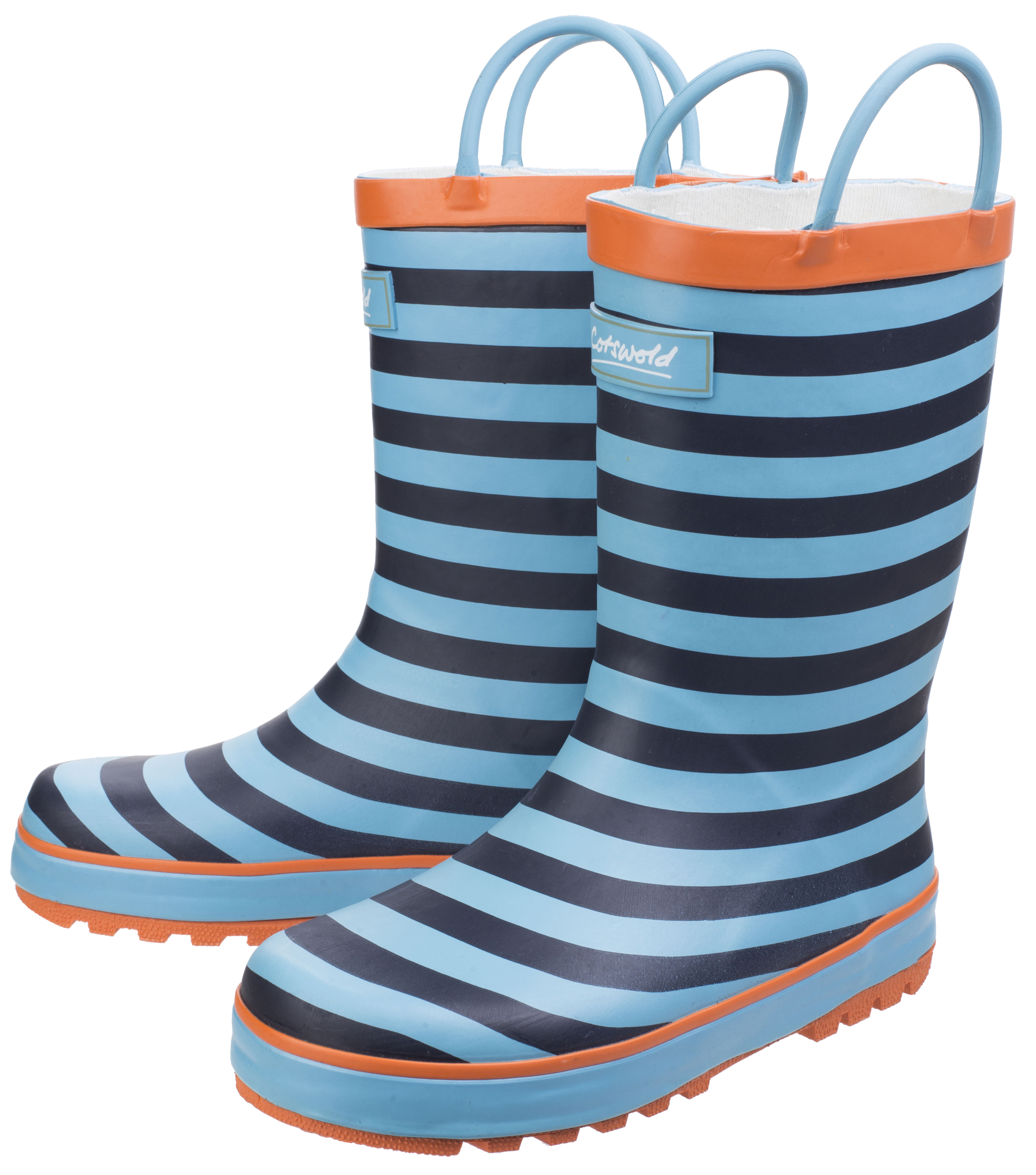 Personalised Children Stripy Wellington Boots