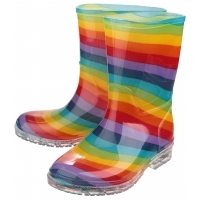 Children Rainbow Wellington Boots