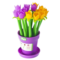 Flower Shop Assorted Tulip Pot Pen