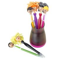 Dolls Microfibre Pen 6U. Set With Vase